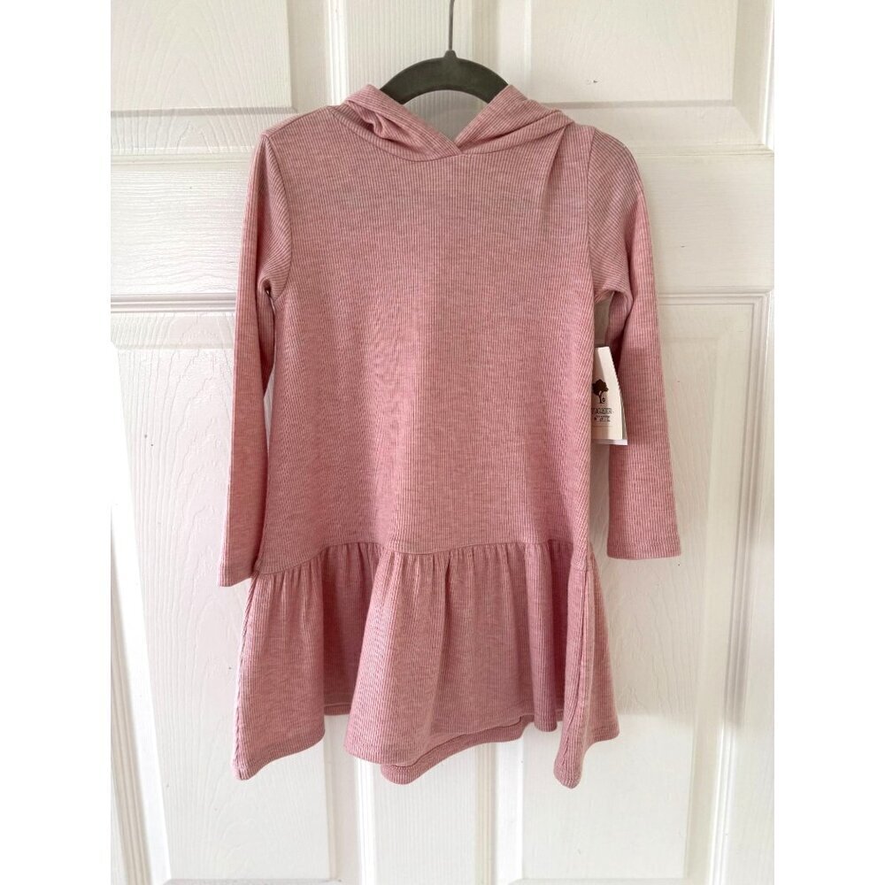 Tucker + Tate Kids Rib Hoodie Dress Pink English Heather Girls 2T Nordstrom
